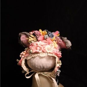 Newborn bunny bonnet